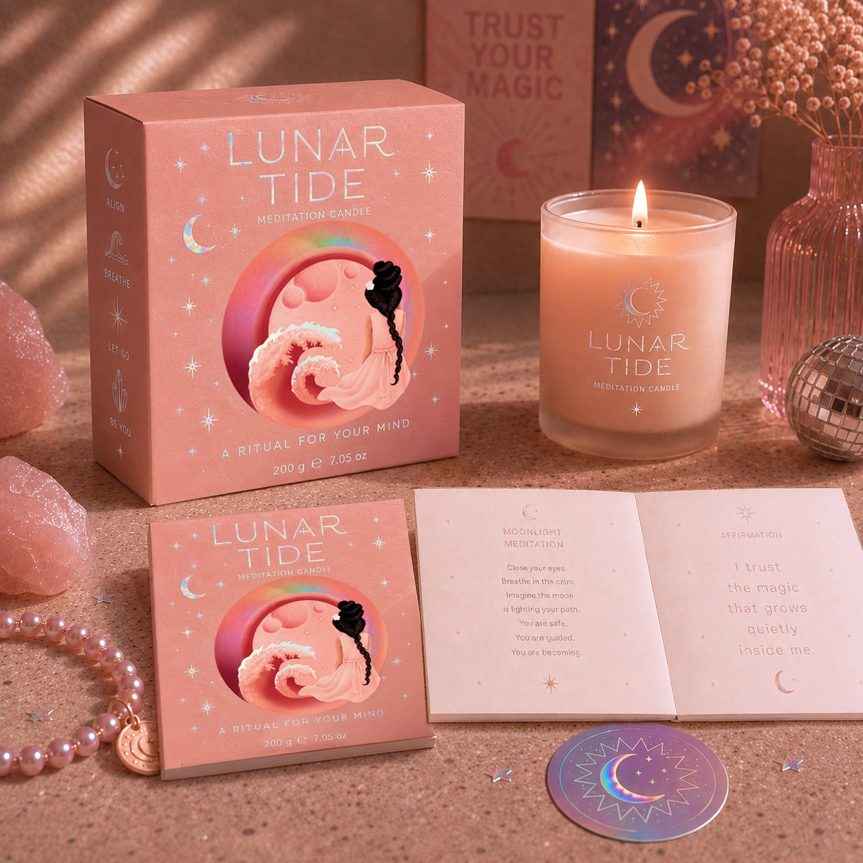 Lunar Tide meditation candle header image
