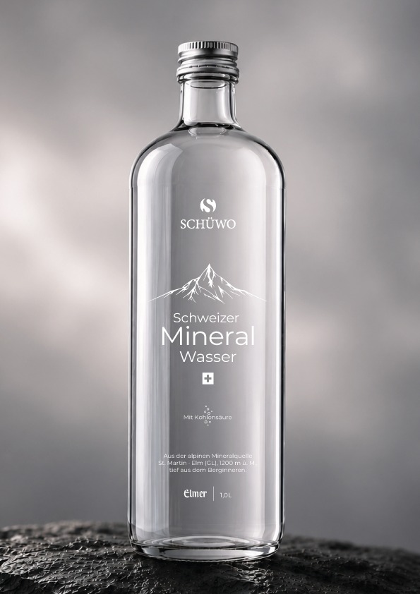 SCHÜWO Swiss Mineral Water Packaging